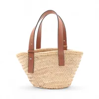 LOEWE×スタジオジブリ　かごバッグ　スモールサイズ ロエベ×スタジオジブリ バスケットスモール ラフィアxレザー