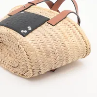 LOEWE×スタジオジブリ　かごバッグ　スモールサイズ ロエベ×スタジオジブリ バスケットスモール ラフィアxレザー