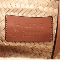 LOEWE×スタジオジブリ　かごバッグ　スモールサイズ ロエベ×スタジオジブリ バスケットスモール ラフィアxレザー