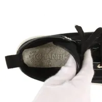 CHANEL ハイカットスニーカー G34222 ホワイト/ブラック CHANEL シャネル スニーカー レディース35 約22cm ホワイト