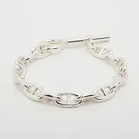 エルメス シェーヌダンクルGM ブレスレット 15コマ 925 76.7g シルバー