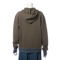 LOEWE - LOEWE ロエベ アナグラム刺繍リブニットスウェットパーカー S359341XAQ カーキ S LOEWE - LOEWE ロエベ アナグラム刺繍リブニットスウェット