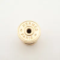 エルメス HERMES バッファローホーン×GP シェーヌダンクル ピアス　両耳 エルメス シェーヌダンクル ピアス(両耳用) バッファローホーン×GP