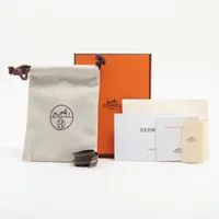 エルメス HERMES バッファローホーン×GP シェーヌダンクル ピアス　両耳 エルメス シェーヌダンクル ピアス(両耳用) バッファローホーン×GP