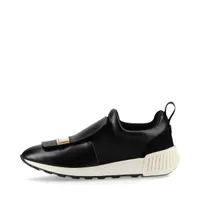 セルジオロッシ レザー スニーカー 35 レディース ブラック sr1