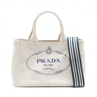 プラダ カナパ キャンバス 2way バッグ PRADA プラダ カナパ ハンドバッグ グレー キャンバス 2WAY