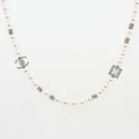 【CHANEL】 ココマーク I24S ネックレス ラインストーン CHANEL シャネル ネックレス ココマークラインストーン