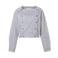 CHANEL - シャネルの上質でココボタンがいっぱい付いたとても可愛いブラウス シャネル ココボタン P72 コットン ブラウス 34 レディース