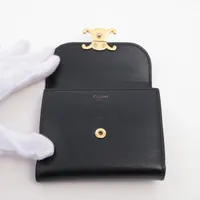 セリーヌ トリオンフ スモールフラップウォレット レザー