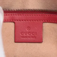 美品 グッチ GG マーモント チェーン ウォレット ショルダー バッグ レッド Gucci 極美品 GG マーモント 赤 チェーンウォレット レザー
