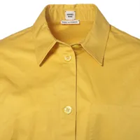エルメス 24SS コットン シャツワンピース 34 レディース イエロー