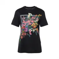 クリスチャンディオール　リネン　Tシャツ　ブラック　XS クリスチャンディオール 18年 コットン×リネン Tシャツ XS