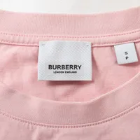 バーバリー ティッシ期 コットン Tシャツ S レディース ピンク
