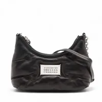 【美品】マルジェラ グラムスラム ショルダーバッグ ブラック レザー MAISON MARGIELA メゾンマルジェラ 11ライン 国内正規品