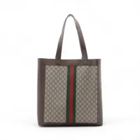 ほい　GUCCI トートバッグ　GG スプリーム　PVC レザー　ベージュ グッチ GUCCI トートバッグ GGスプリーム ベージュ ピンク
