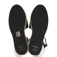 シャネル レザー ココマーク パール エスパドリーユ フラットサンダル ブラック 楽天市場】シャネル CHANEL フラットシューズ 靴 シューズ