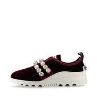 ミュウミュウ ファブリック スニーカー 38 1/2 レディース