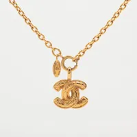 シャネル ココマーク マトラッセ ネックレス GP 3858 CHANEL CHANEL - CHANEL ココマーク マトラッセ ネックレス GP 3858 CC