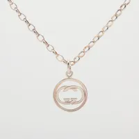 グッチ インターロッキングG ネックレス 925 15.8g シルバー