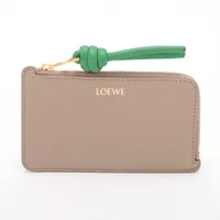 ロエベ ノット レザー フラグメントケース ベージュ AH023013