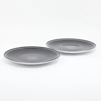エルメス Hデコ プレート 陶器 ブラック 底刻印 時計 2枚セット