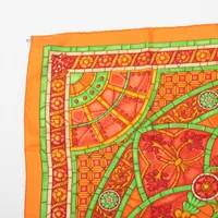 エルメス　HERMES　スカーフ　カレ90　ピンク HERMES - エルメス HERMES カレ90 DE TOUT COEUR スカーフ 衣料