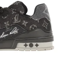 Louis Vuitton LV Trainer Line 23 years Denim Sneakers 10
