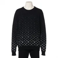 ルイヴィトン　ニット ヴィトン 21AW コットン ニット XL メンズ ブラック RM212Q