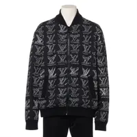 LOUIS VUITTON ルイヴィトン　ニットジャケット　コットン ヴィトン 21SS コットン ニットジャケット L メンズ ブラック