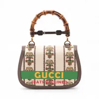 バンブー 2WAY 681173 100周年記念モデル ミラー付き GUCCI グッチ 681173 バンブーバッグ 100周年記念モデル