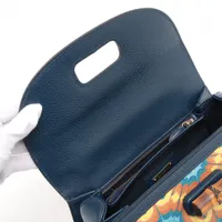 グッチ バンブー PVCxレザー 2WAYハンドバッグ マルチカラー 678489 