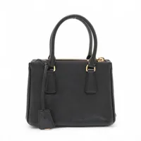 PRADA (プラダ) サフィアーノレザー ハンドバッグ2way【美品】 ほぼ未使用 PRADA プラダ ロゴ 金具 サフィアーノ レザー 本革