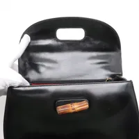 グッチ オールドグッチ バンブー レザー 2WAYハンドバッグ