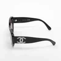 【美品✨付属品完備‼️】シャネル　サングラス　カラーレンズ　ココマーク　5372 CHANEL シャネル サングラス 5372-A ココマーク ブラック