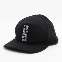 クロムハーツ BSフレア ビーニー コットン×レザー ONE SIZE 26cm