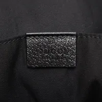 ギャング グッチ GGキャンバス キャンバスxレザー トートバッグ ブラック
