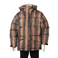 シュプリーム 24AW ナイロン ダウンジャケット S メンズ ブラウン GORE