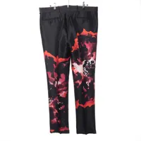 【美品・試着のみ】Alexander McQueen ウールスラックス ブラック アレキサンダーマックイーン 20年 ウール スラックス 50 メンズ