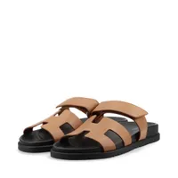 HERMES シプレ　ブラウン　38.5 エルメス シプレ レザー サンダル 38 レディース ブラウン