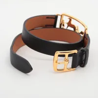 HERMES ブレスレット カレーシュブレスレット スモールモデル 楽天市場】【中古】HERMES エルメス カレーシュ ドゥブル
