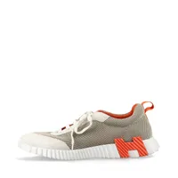 【エルメス 】美品メンズスニーカー【バウンシング」】メッシュ　44 エルメス バウンシング スエード スニーカー 44 メンズ ベージュ