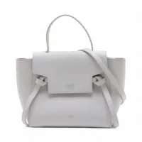 CELINE ベルトバッグ ナノ グレー レザー ショルダーバッグ