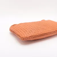 ボッテガヴェネタ　イントレチャート　ショルダーバッグ　斜めがけ　オレンジ　本物 ボッテガ・ヴェネタ(Bottega Veneta) イントレチャート ミニ