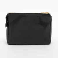 【美品】CHANEL ポーチ レザー ココマーク ロゴ金具 ブラック ✨良品✨ CHANEL シャネル ポーチ バニティバッグ 小物入れ ココ