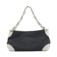 CHANEL チェーンウォレット ココショルダーレザーキャンバス シャネル CHANEL シャネル ショルダーバッグ MATELASSE マトラッセ AP0238