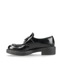 PRADA プラダ　チョコレート　厚底 ブラック　レザーシューズ　34 1/2 プラダ チョコレート レザー ローファー 34 1/2 レディース