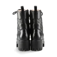 グッチ レザー ショートブーツ 35.5 レディース ブラック 718386