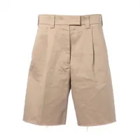 ミュウミュウ 24年 コットン ショートパンツ 36 メンズ ベージュ