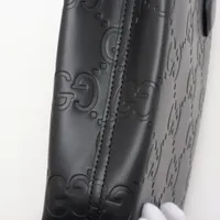 グッチ GGレザー スーパーミニバッグ レザー 2WAYハンドバッグ