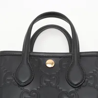 ★送料関税込★GUCCI GGレザー スーパーミニ 2WAY バッグ GUCCI】グッチ GGレザー スーパー ミニ バッグ 2way